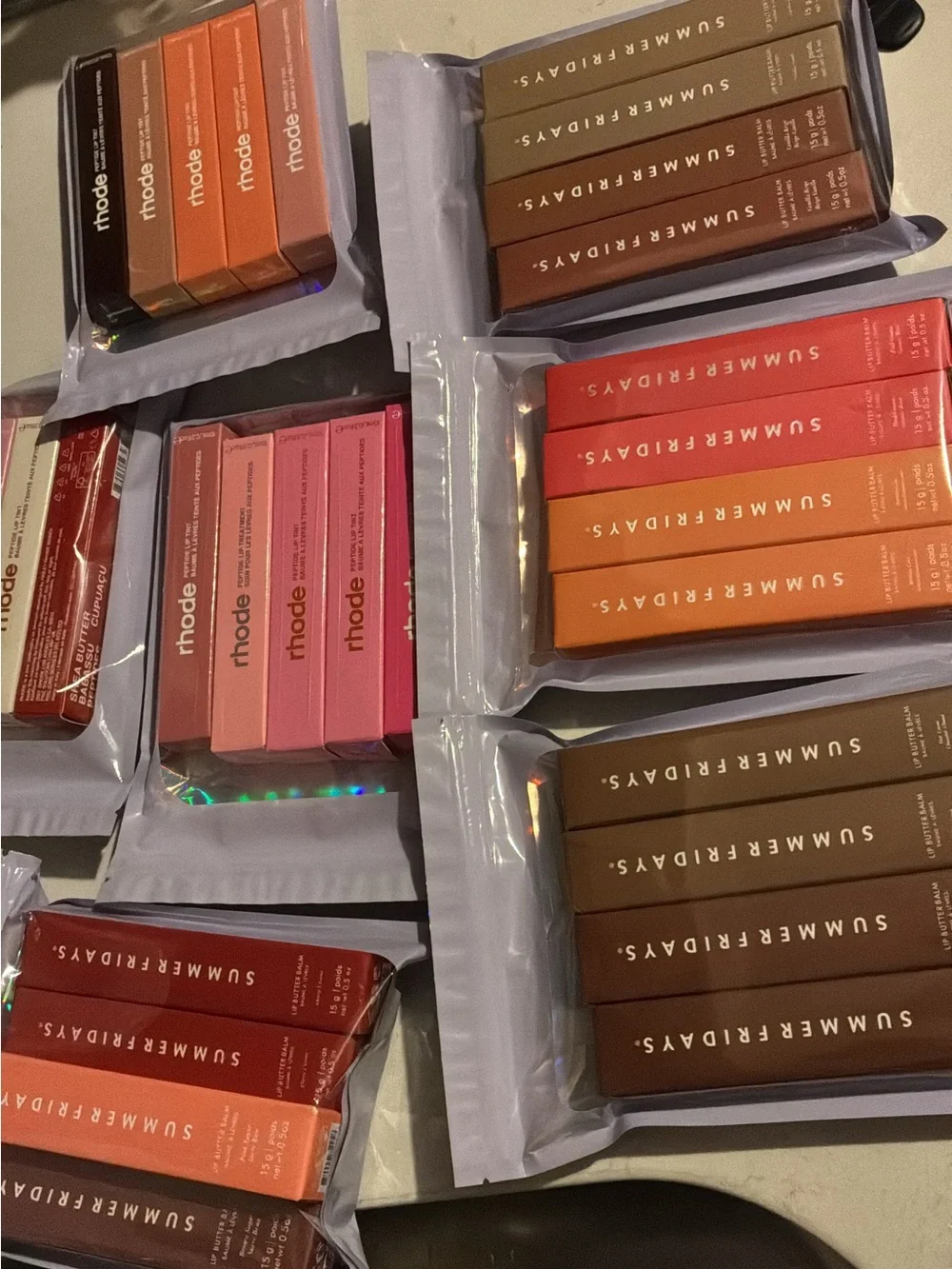 Summer Fridays & rhode Lip Product Bundle - Multi Color Shades 15$ each